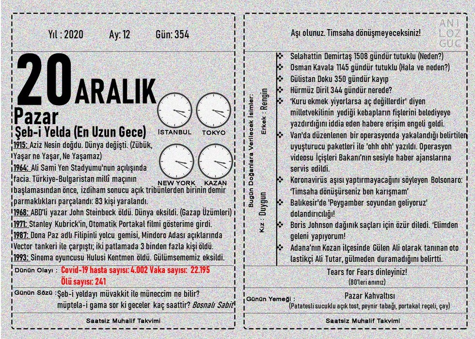 20-Aralik | Gazete Pencere